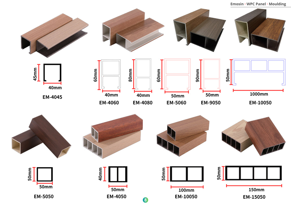 Indoor Outdoor Integrated Wood Plastic Waterproof Fluted Pvc Cladding Wpc Ceiling Panels for Interior Exterior