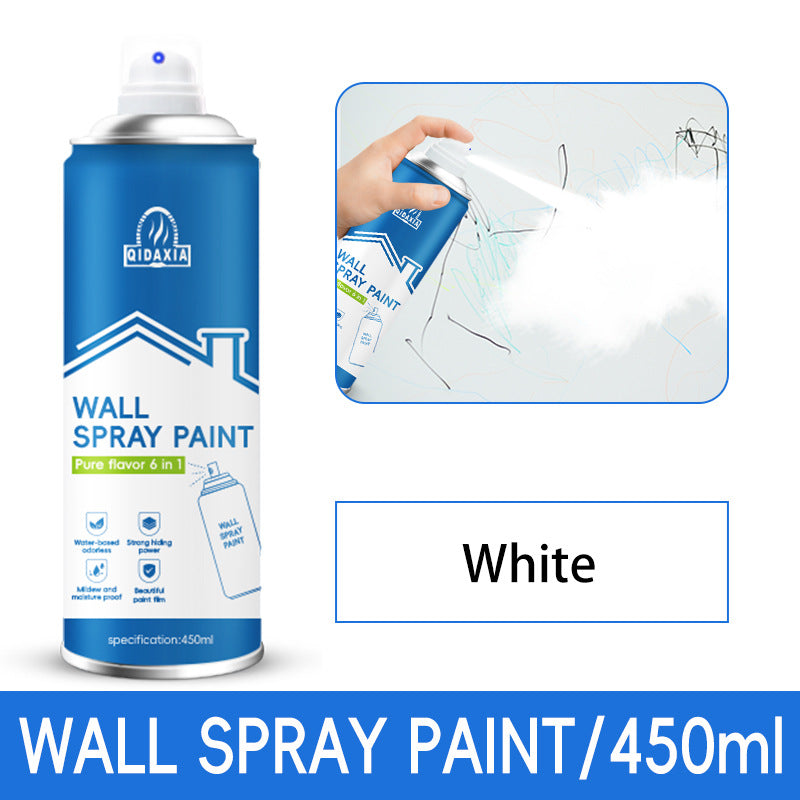 Specialized Wall Spray Paint for Wall Repair, Water-Based Renovation, White Stain and Graffiti Cover, Self-Spray Paint for Home Use