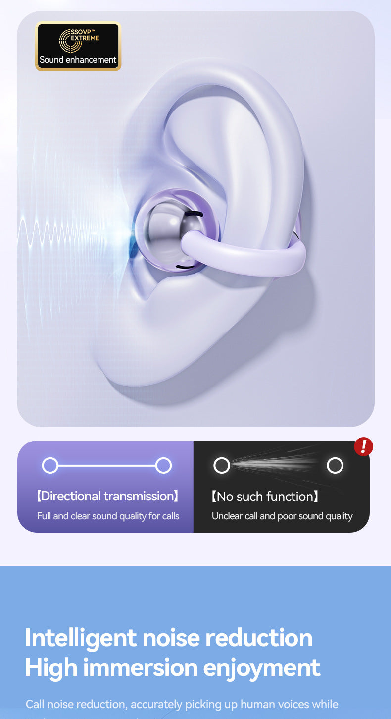 M79Popular AI Smart Translation Bluetooth Earbuds Clip-on High-Quality Bone Conduction Wireless Bluetooth Earbuds