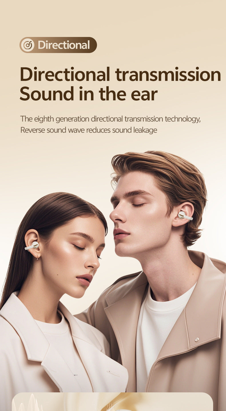 2025Popular M136Clip-on Bluetooth Earphones High Aesthetic Long Battery Life Non-in-ear Wireless Bluetooth Earphones