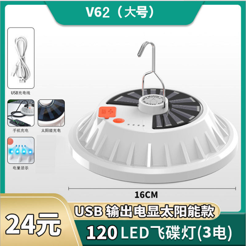 Special Ultra-Bright New Solar UFO Tent Light Outdoor Camping Light Night Market Stall Light Emergency Light