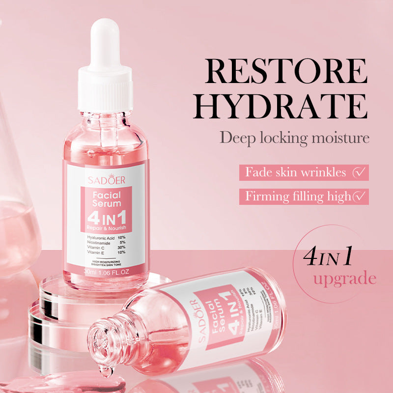 Four-in-One Skincare Series SADOER Moisturizing, nourishing, and rejuvenating face cream essence liquid  wholesale