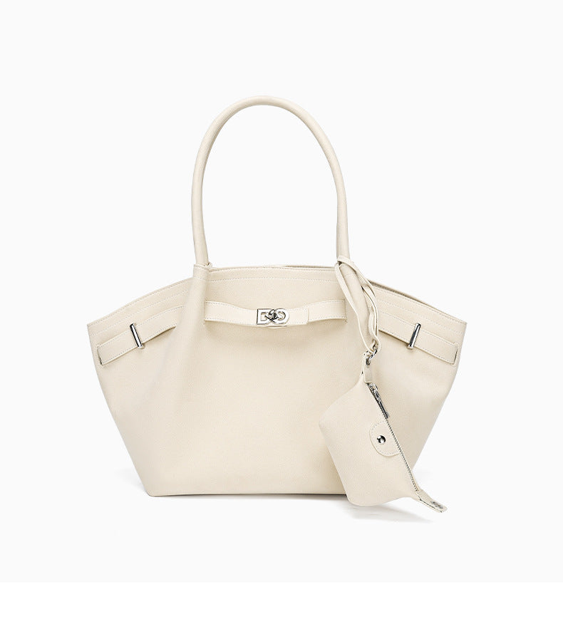 European and American Fashion High-End Handheld Tote Bag for Women New Versatile Trendy Pleated Stylish Single Shoulder Crossbody Bag