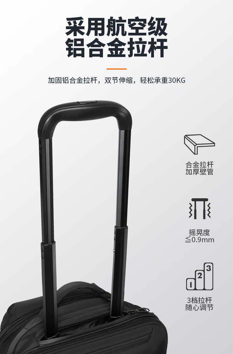 OZUKO Boarding Trolley Bag Men's Travel Backpack Multifunctional Large Capacity Short Distance Business Waterproof Backpack