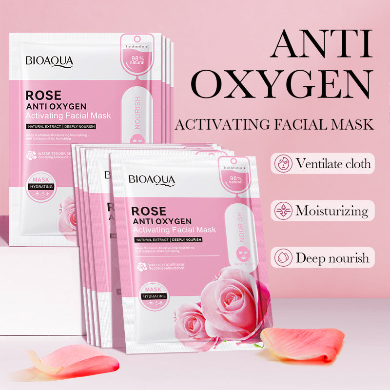 Mask30gBIOAOUA Honey Hydrating Pearl Moisturizing Rose Snail Moisturizing  Foreign Trade Wholesale