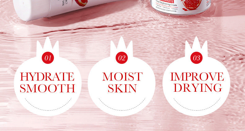 Red Pomegranate Skincare Set SADOER Hydrating Moisturizing Cleansing Nourishing  Wholesale