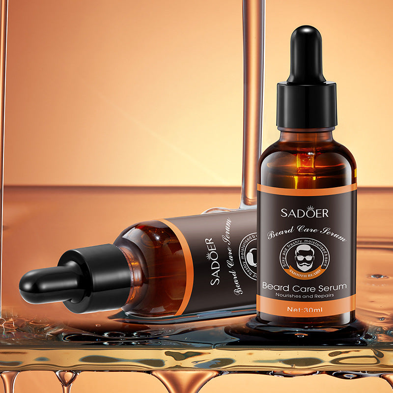 Beard Care Serum SADOER Men's Beard Care Solution30ml  Foreign Trade Wholesale