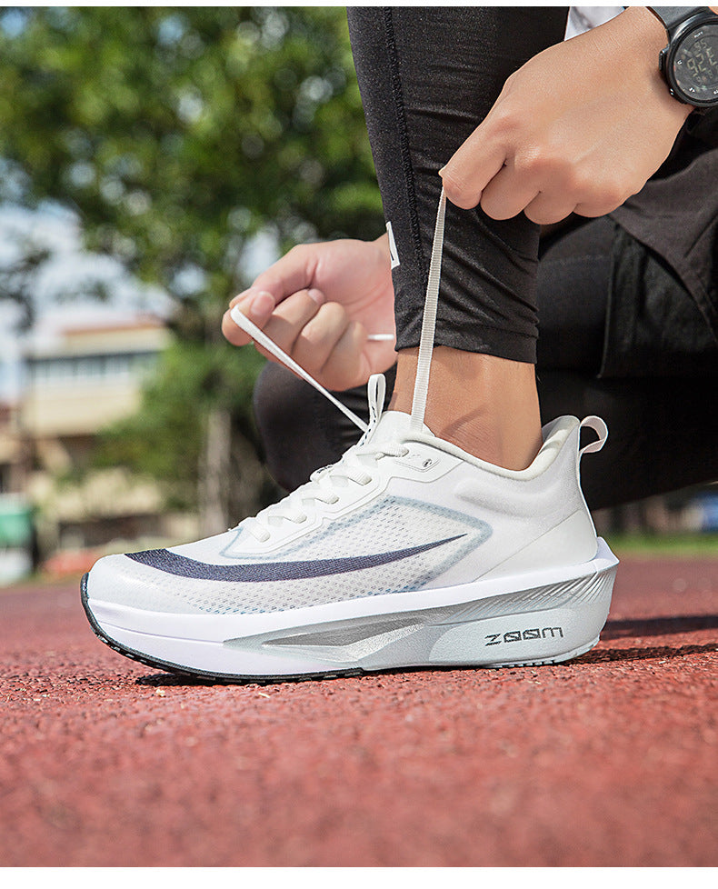 2025Plus Size Sports Shoes Racing Training Carbon Plate Sports Shoes Lightweight Men and Women Autumn Running Shoes