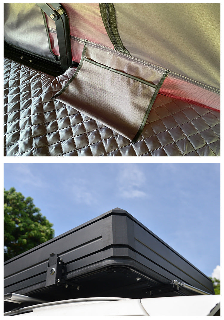 New Full Aluminum Alloy Roof Tent Car Travel Hard Shell Car Tent Outdoor Camping Self-Driving Tour Roof Tent