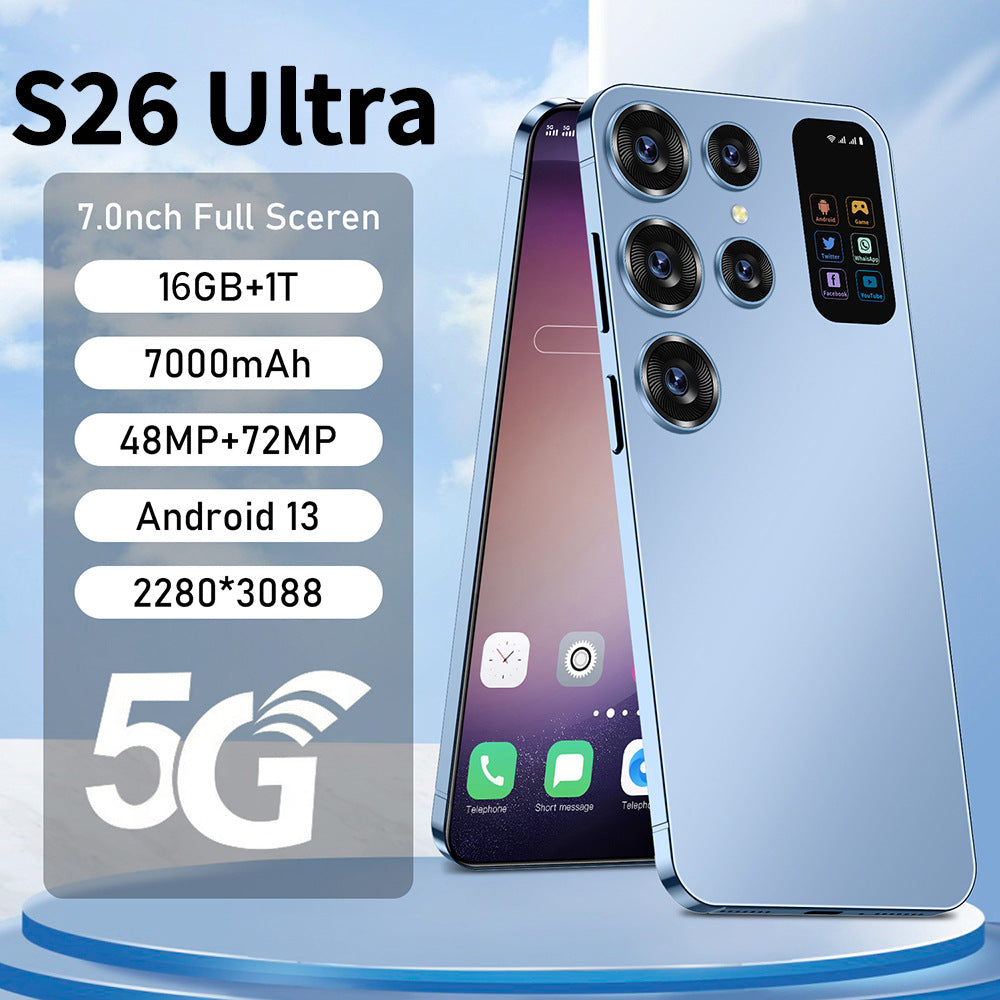 Hot selling product S26 Ultra Android Smart Large Screen Phone16+1T Factory Direct Sales Mobile Phones
