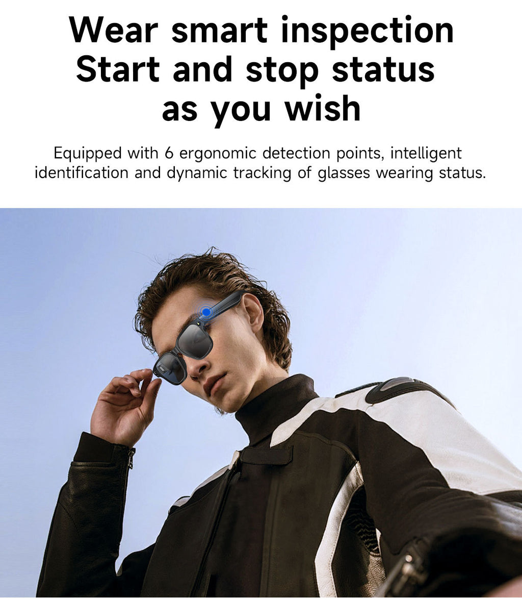 L801Smart Glasses800100 Megapixel Camera with Image Stabilization1200P Video Recording AI Simultaneous Translation Color Changing Sunglasses