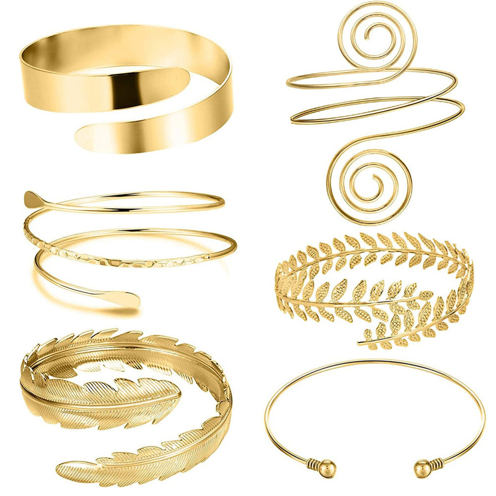 Alloy Arm Bracelet for Women Versatile High-end Jewelry for Men ins Niche Accessories Bracelet