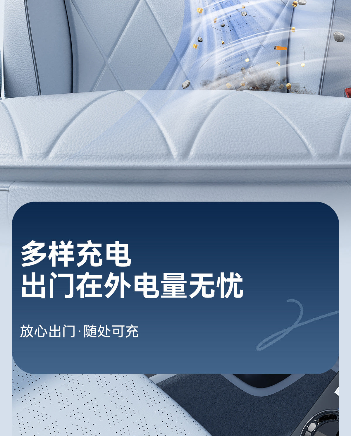 Small Car Vacuum Cleaner Handheld Suction and Blowing Integrated Wireless Super Powerful Suction Portable Home and Car Dual-use Multi-function