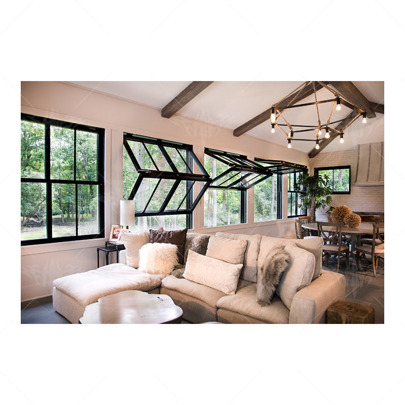 Customized Aluminum Folding Window Home Use Fold up Window Project Kitchen Folding Window