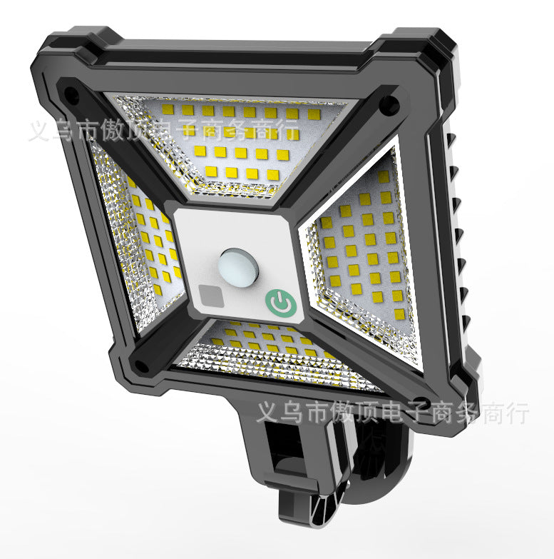 New Outdoor Solar Street Light Human Body Sensing Wall Light with Remote Control Garden Light Waterproof Garden Garden Light