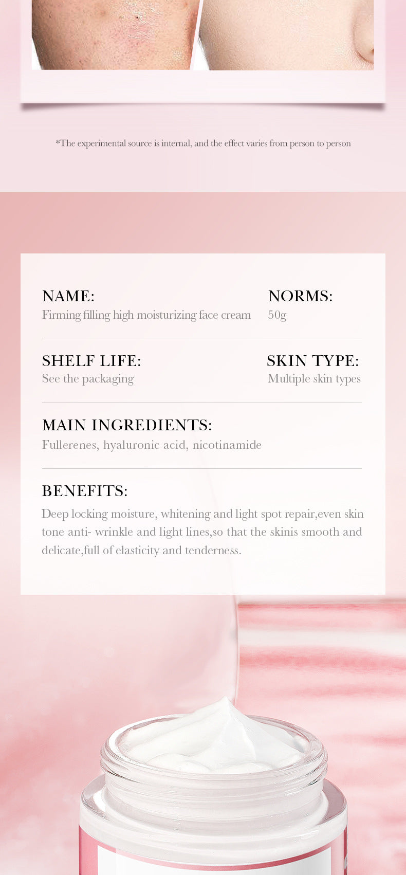 Four-in-One Skincare Series SADOER Moisturizing, nourishing, and rejuvenating face cream essence liquid  wholesale