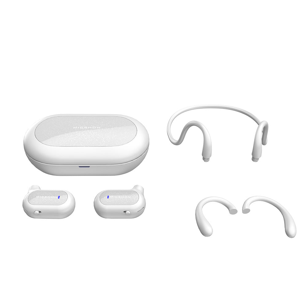New clip-on air conduction Bluetooth earphones non-in-ear style V5.3Ear clip wireless headphones for listening to music and making phone calls