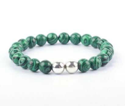 Hot Sale Lava Constellation White Turquoise Couple Bracelet Natural Stone Adjustable Handmade Woven Bracelet