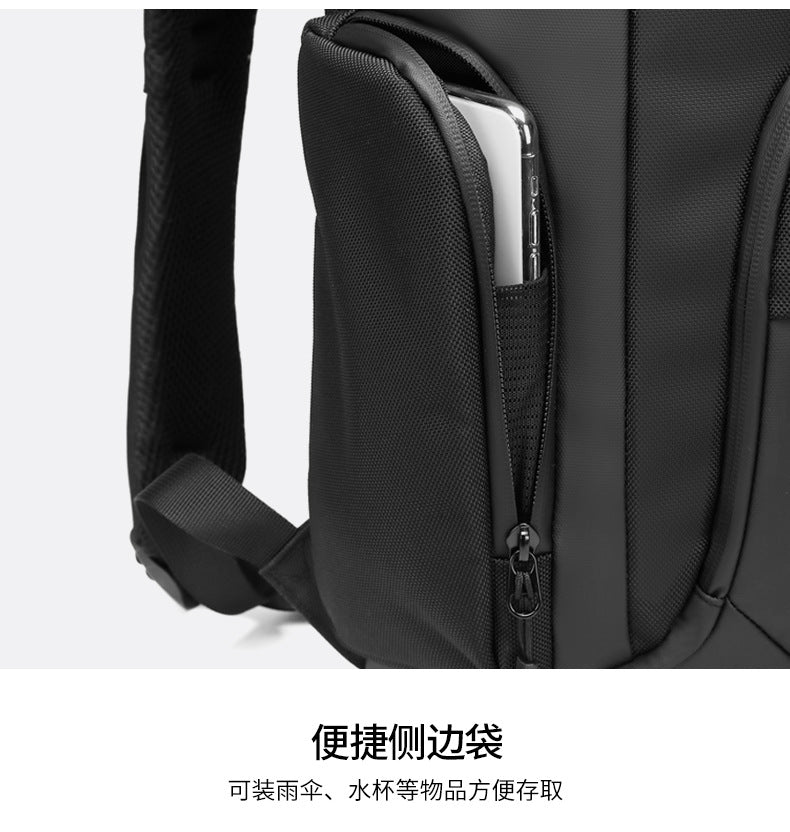 OZUKO Business Backpack Men's Commuting Large Capacity Computer Bag Travel Backpack High-end Waterproof School Bag