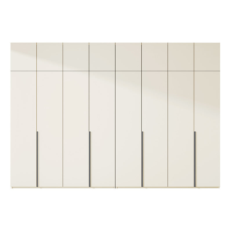 Solid Wood European Pine Board One-Door to Ceiling Ultra-High Combination Wardrobe Simple Modern2.5/2.6/2.7/2.8/3.0m Rice