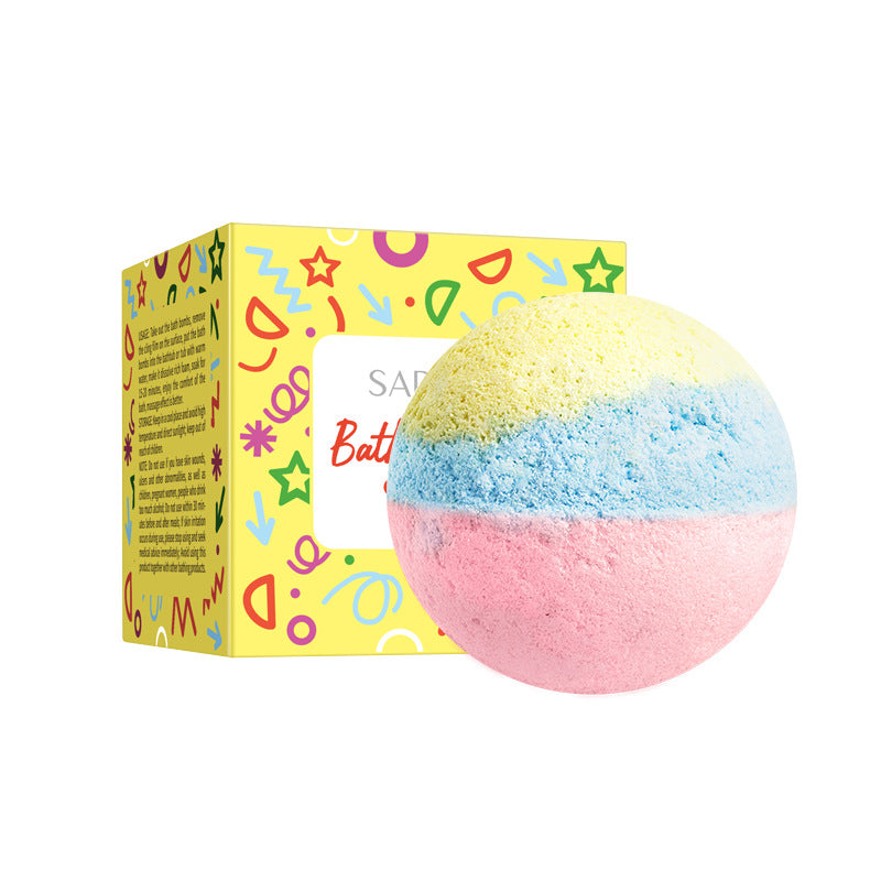 Rose Bath Salt Balls SADOER Deep Cleansing Body Universal Bath Ball Cross-Border Foreign Trade Wholesale