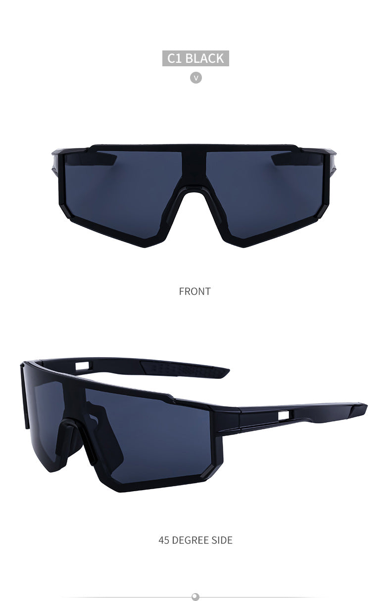 Cycling Goggles Colorful Outdoor Women's European and American One-piece Sunglasses Windproof Skiing Sports Sunscreen Sunglasses Men