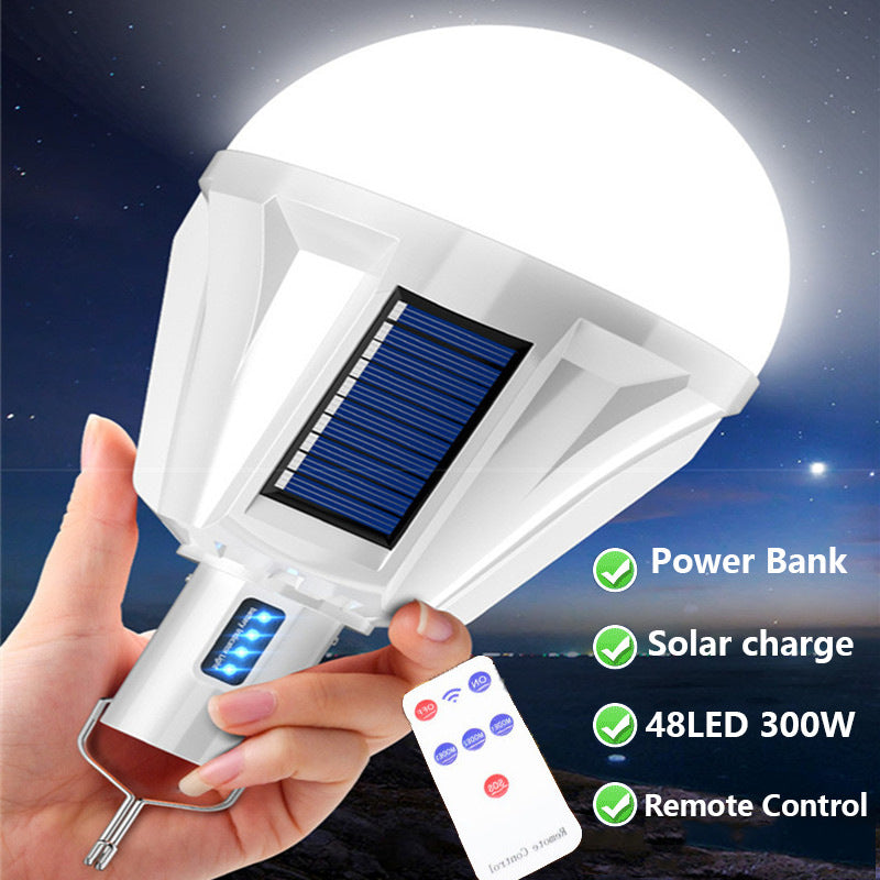New tent light solar rechargeable bulb light for outdoor camping LED Tent light Portable Emergency Light