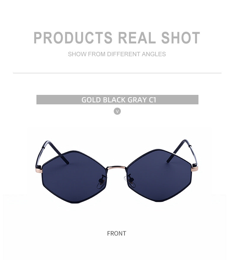 Polygonal Sunglasses for Women with a Sense of Sophistication2025New European and American fashion sunglasses driving UV protection glasses