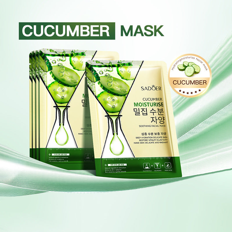 Cucumber Skin Rejuvenation Mask SADOER Hydrating and Moisturizing Plant and Fruit Face Mask  Wholesale