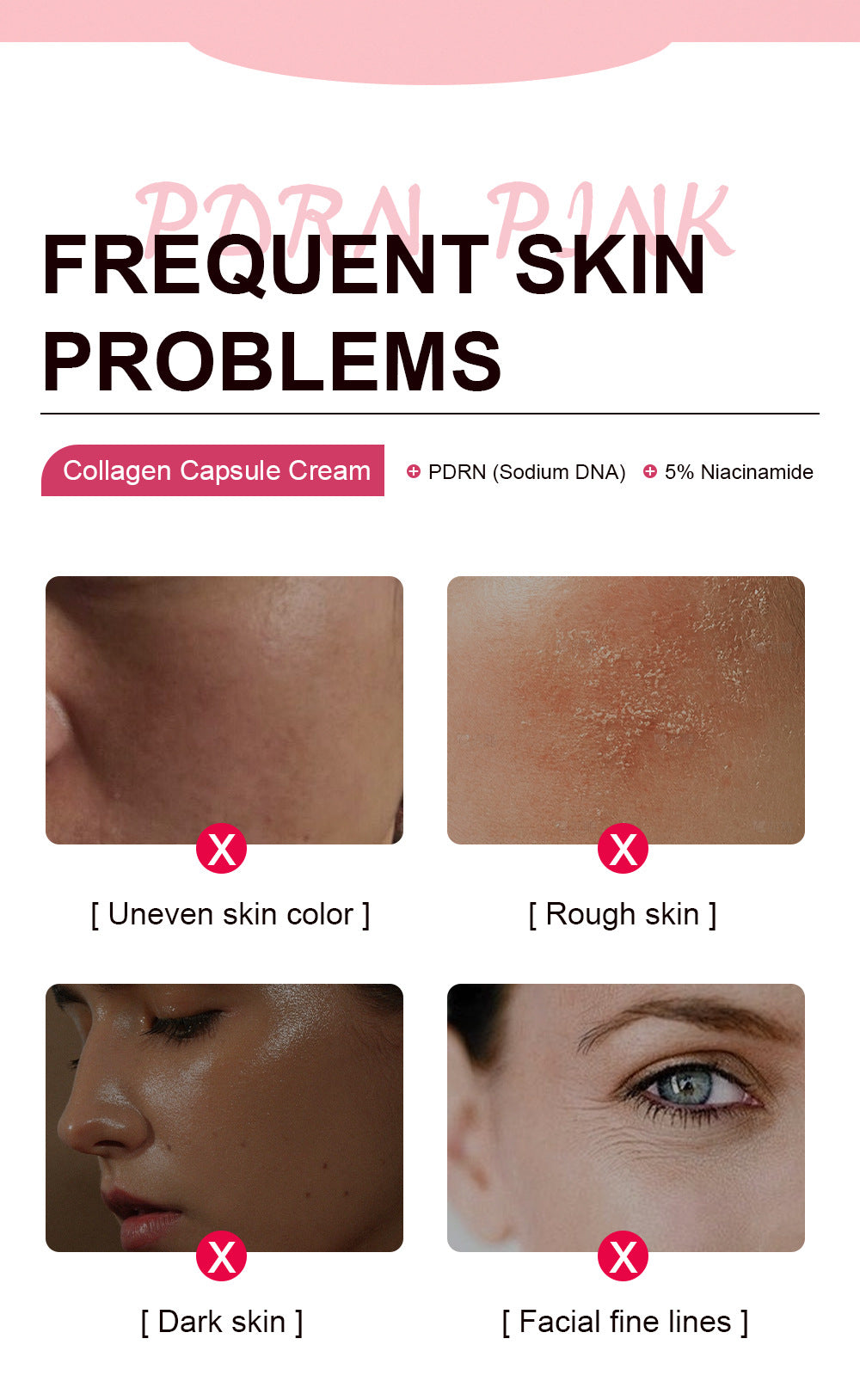 Specially designed Collagen Pink Capsule Face Cream Deep Moisturizing Wrinkle Firming Elasticity Anti-Wrinkle Cream