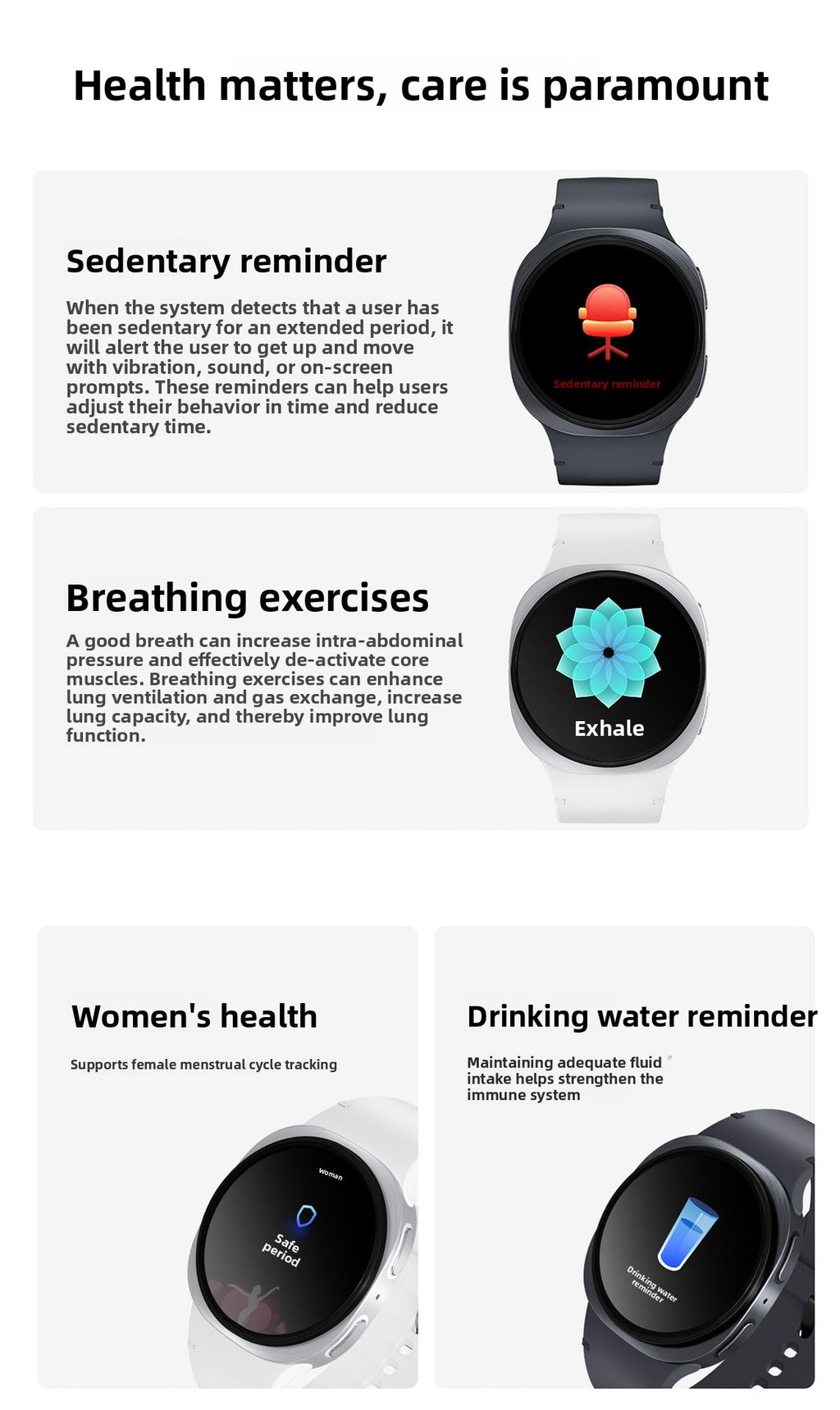 HD8 Mini Smart Watch Bluetooth Call True Heart Rate Step Sleep Monitoring Deep Waterproof Ladies Sports