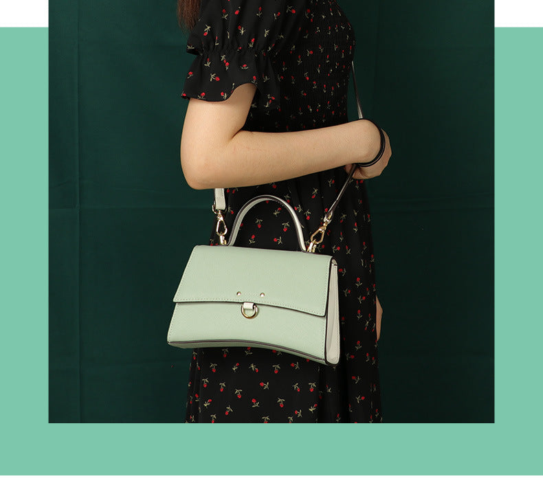 New Summer Korean Fashion Simple Kelly Bag Women's Single Shoulder Crossbody Small Bag Elegant Personality Small Square Bag