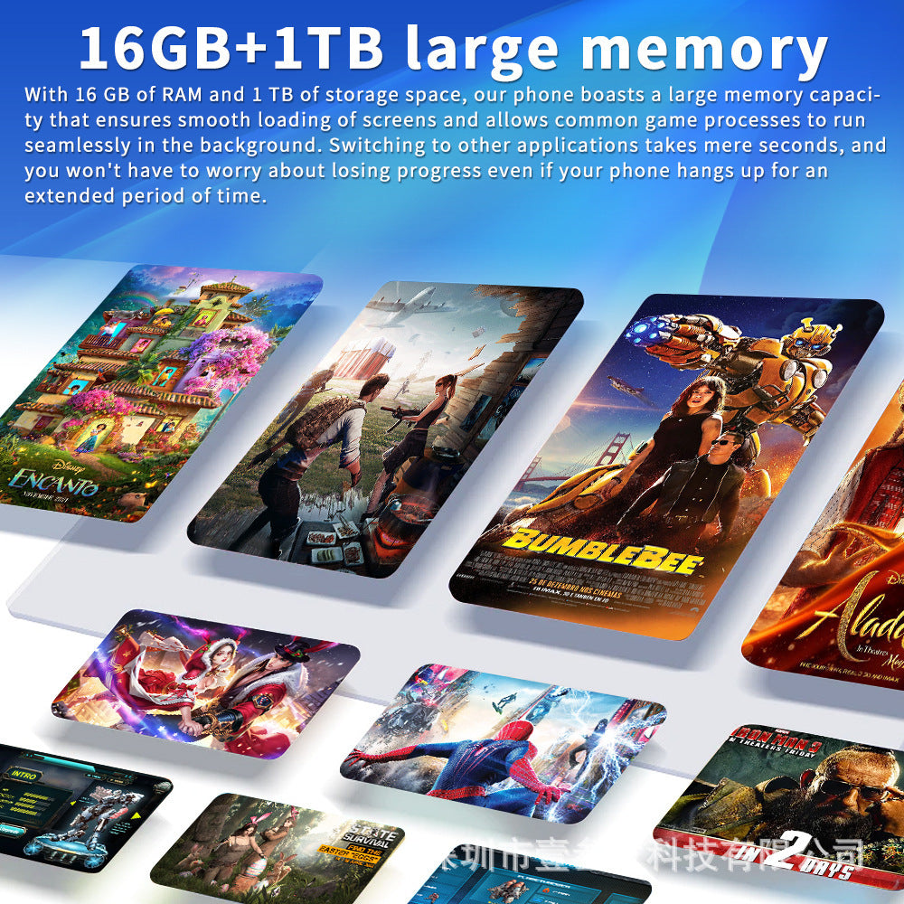 New Mobile Phone i15 Pro MAX 16+1TB HD Large Screen In Stock Android New Smartphone