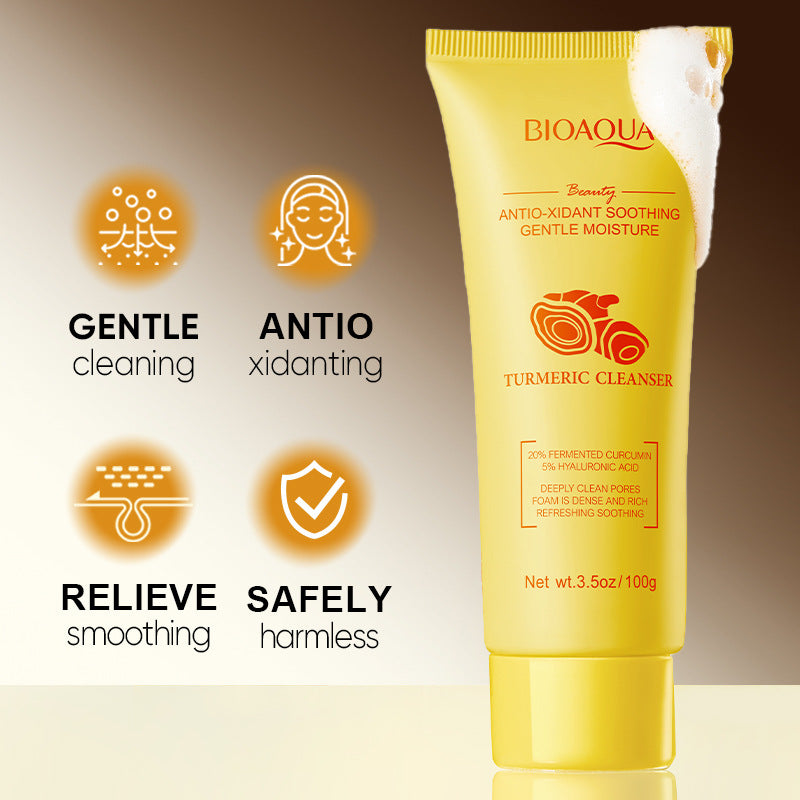 BIOAOUA Turmeric Antioxidant Soothing Cleanser Facial Cleanse Cleanser  Wholesale