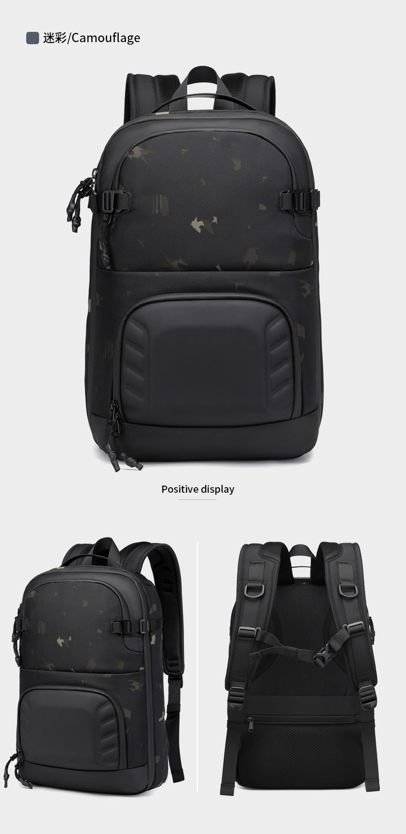 Business Backpack Computer School Bag for Men Students High Appearance Lightweight Waterproof Oxford Cloth Large Capacity Commuter Backpack