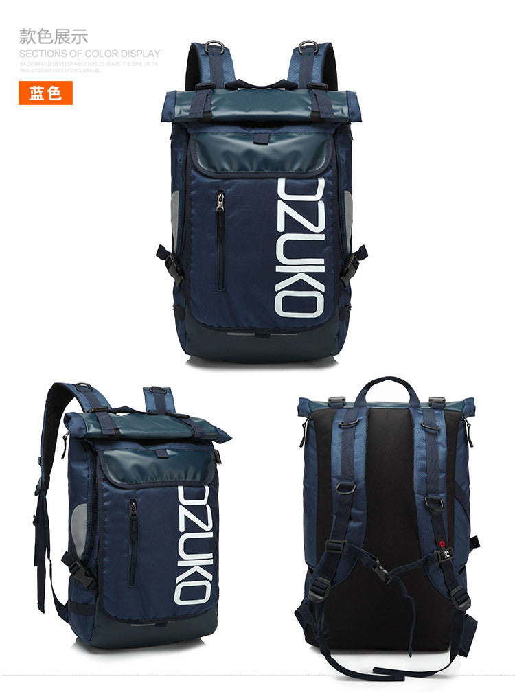 Trendy Brand Backpack for Men, College Student Bag, Oxford Cloth Laptop Backpack, Business Commuting Casual Men's Backpack