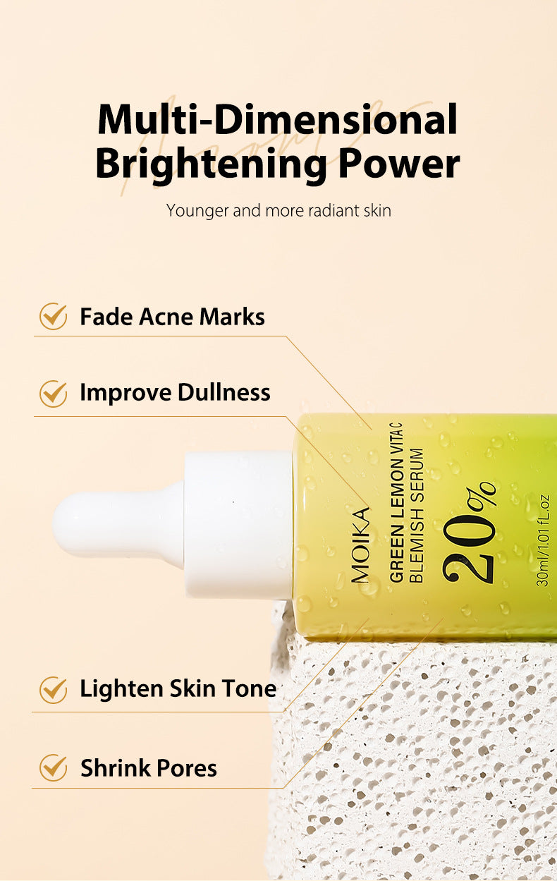 In Stock Full Green Lemon Vitamin VC Essence Niacinamide Facial Essence Export Wholesale