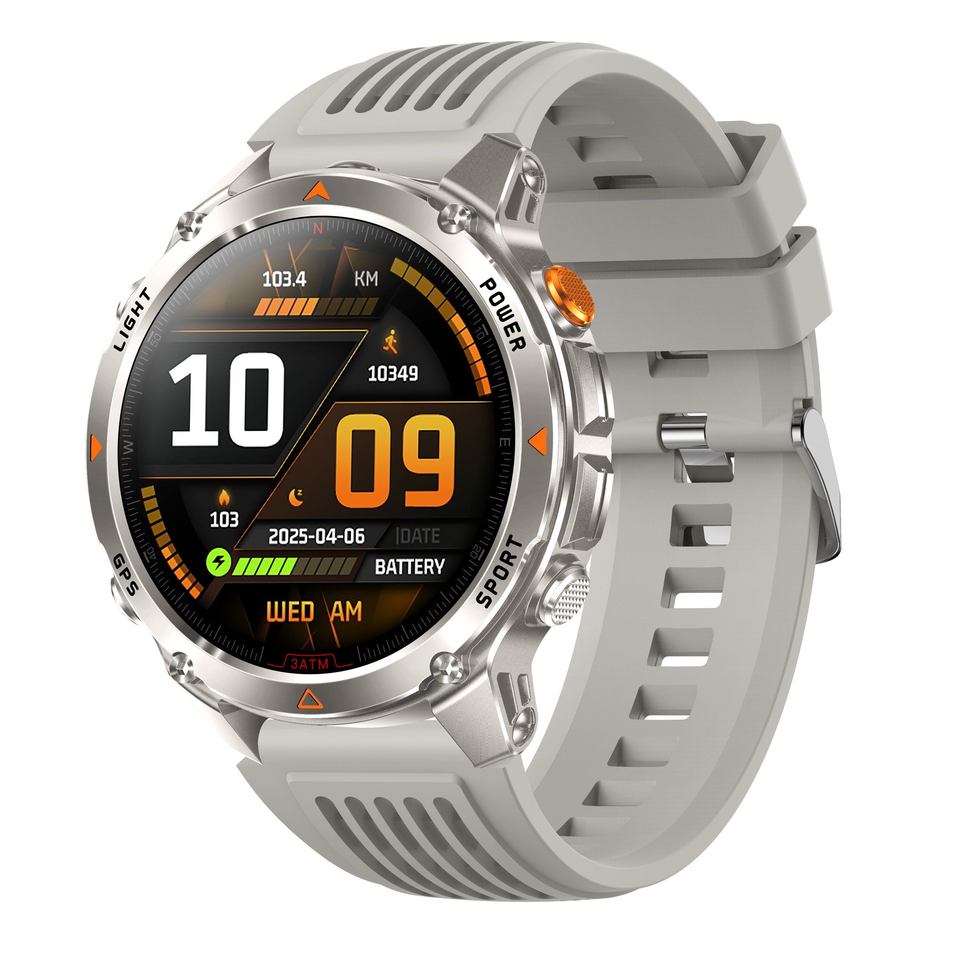 HT37Smart Watch1.46inch Bluetooth Call Heart Rate Pedometer GPS Beidou Positioning Three-Proof Sports Track