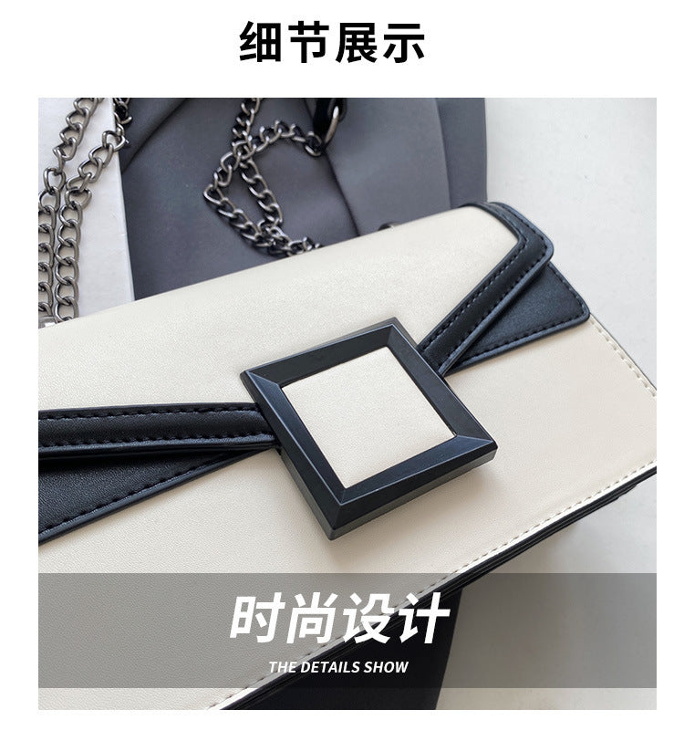 Niche Design Crossbody Bag for Women2024New Trendy Spring Fashion Quilted Chain Bag Textured Single Shoulder Small Square Bag