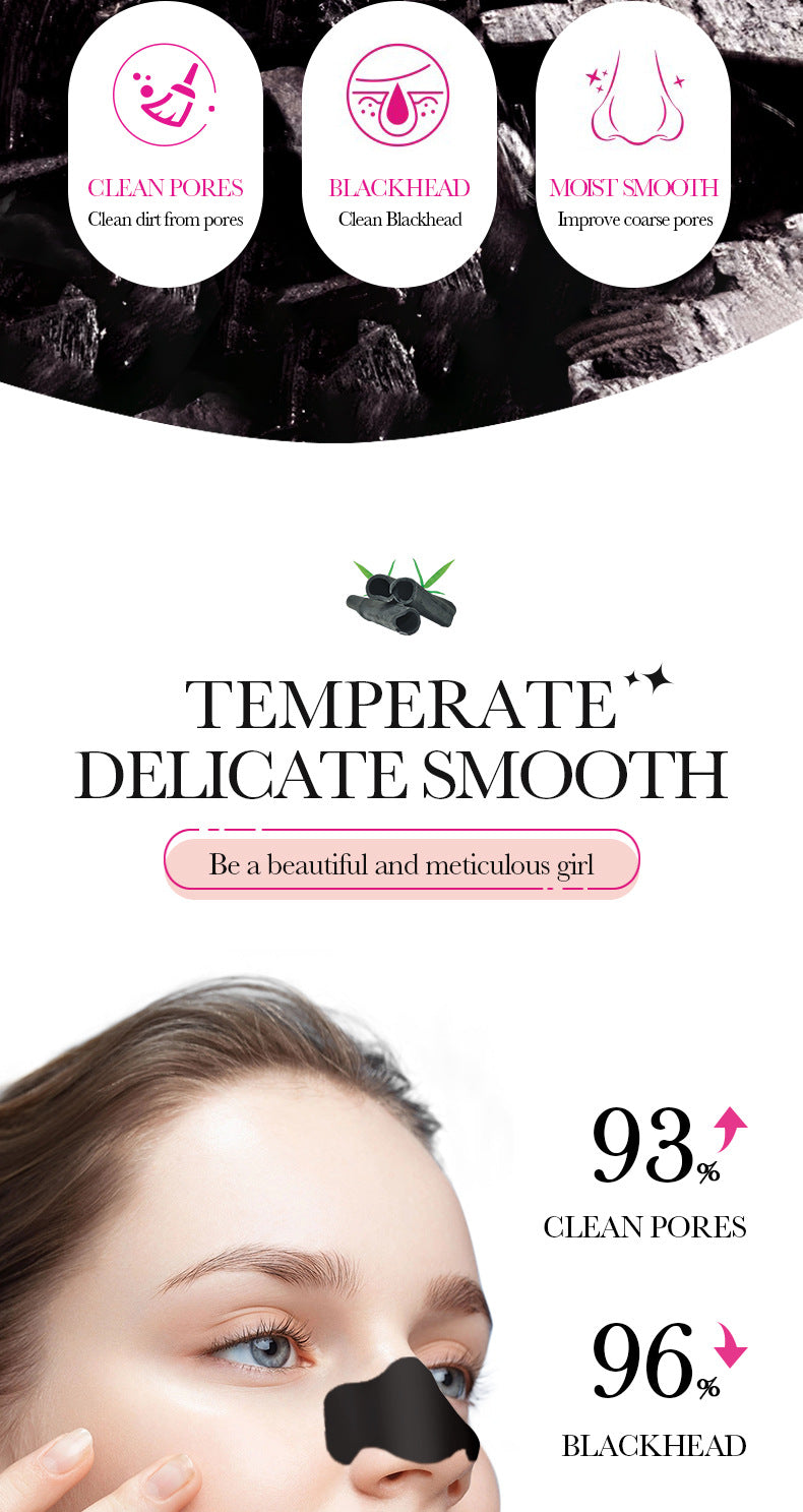 Bamboo Charcoal Women's Nose Strips SADOER Deep Cleansing Blackhead Removal Nose Strips  Wholesale