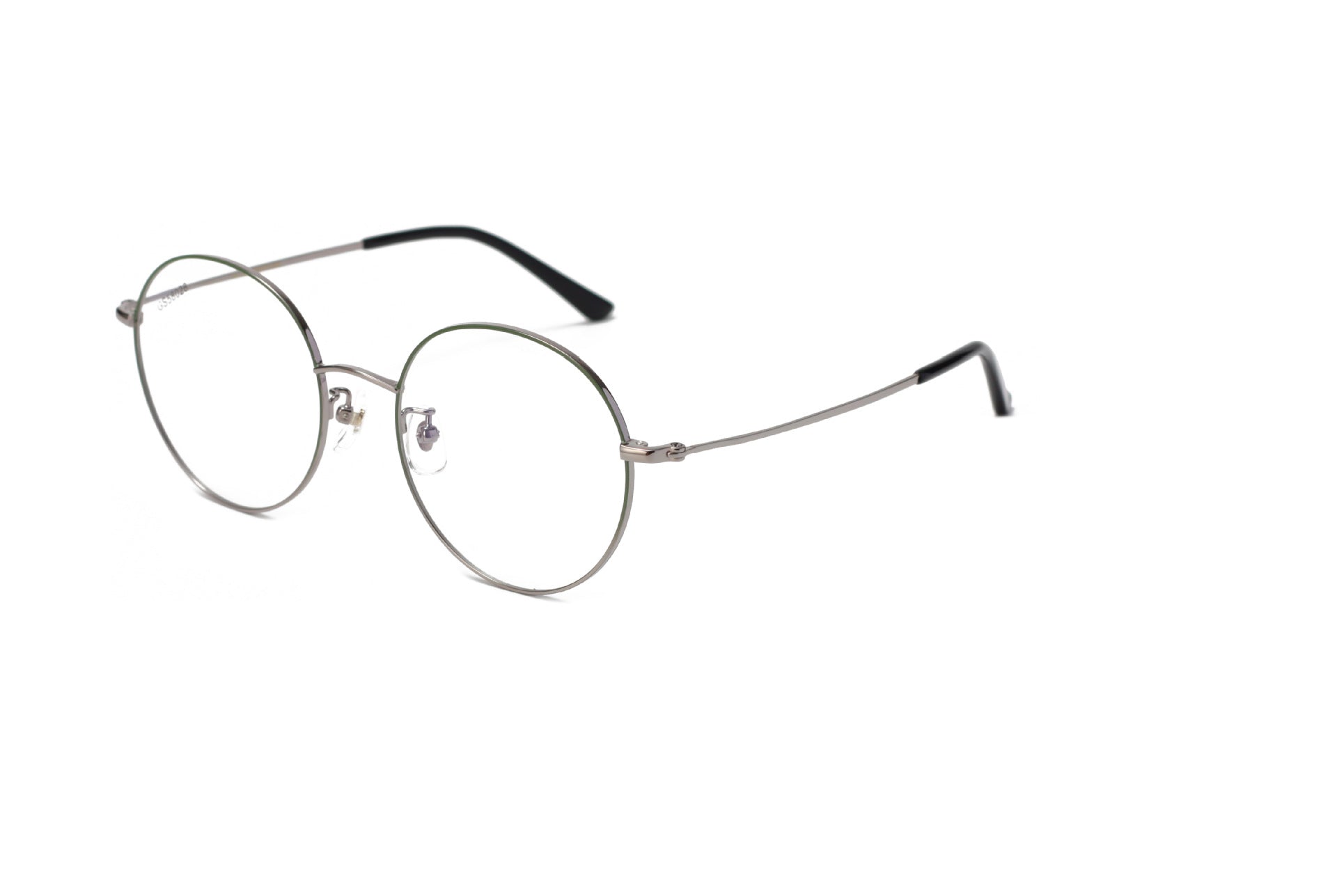 Round Frame Glasses Frame Metal Glasses Frame Women's Glasses Large Frame Light Luxury Style Rose Gold Fashion Commuting