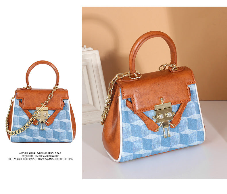 Internet Celebrity Kelly Small Square Bag for Women, Fashionable New Simple Handbag, Student Shoulder Crossbody Bag, Trendy Women's Bag Wholesale