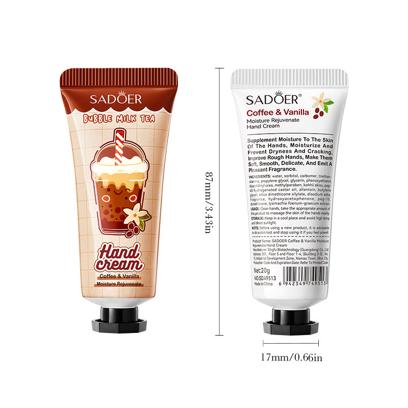Coffee Vanilla Hand Cream SADOER Autumn and winter anti-chapped skin rejuvenating hand cream  wholesale