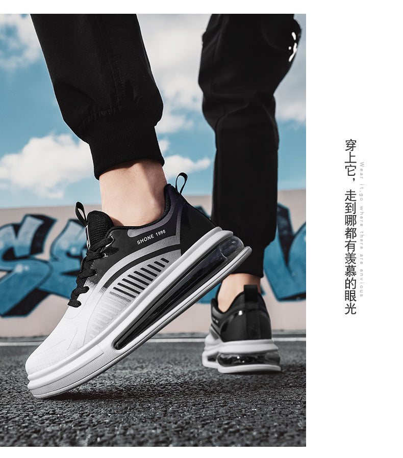 plus Size Spring New Comfortable Sports Shoes Casual Running Shoes Cushioned Lightweight Breathable Shock Absorption Trendy Shoes