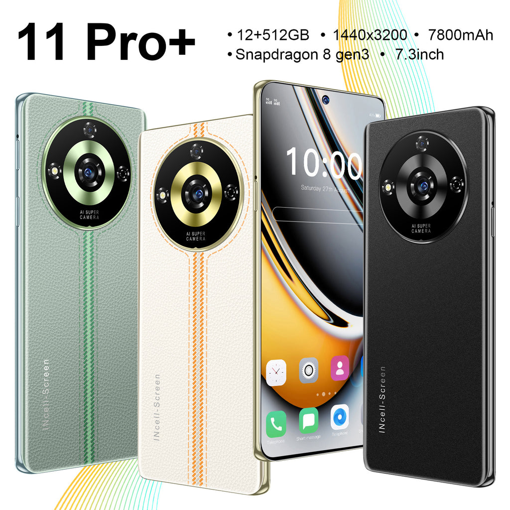 New Mobile Phone11 Pro+Android12+512G 7.3Inch Mobile Phone Source Manufacturer(Popular)