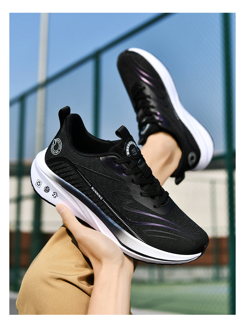 2025Large Size Marathon Running Shoes for Men and Women, Outdoor Aerobic Running, Lightweight and Breathable, Student Physical Test Running Shoes