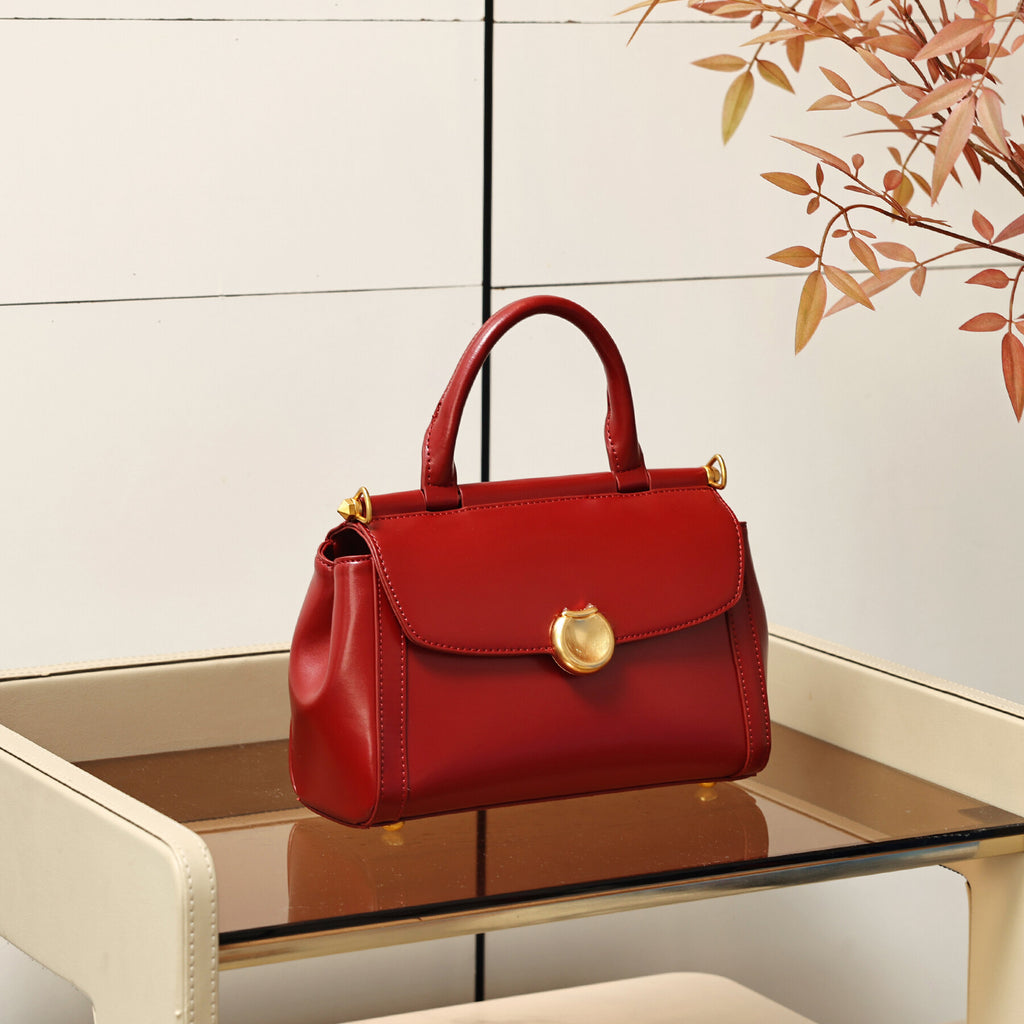Vintage Simple Small Square Bag2025New Korean Style Personality Single Shoulder Bag Casual Crossbody Bag High-end Niche Handbag