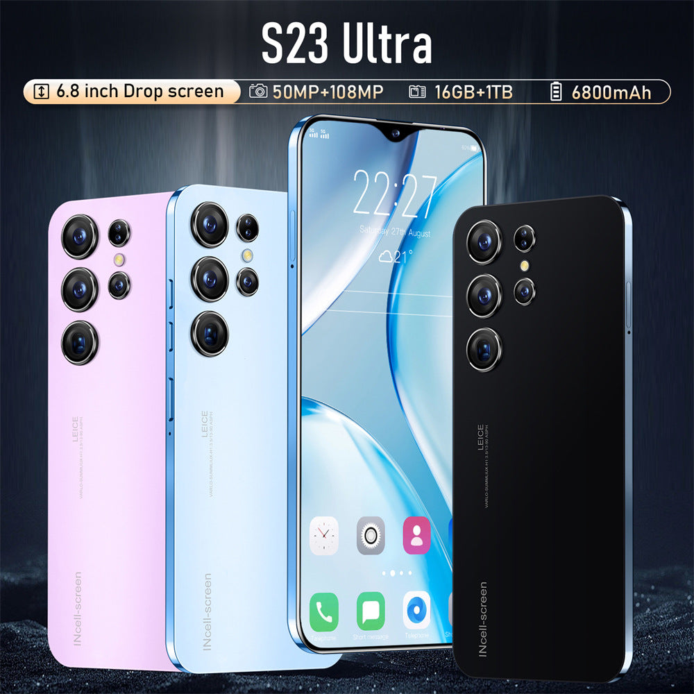Mobile Phone S23 Ultra E-commerce hot-selling product4G Android16+1T In-stock Smartphones(Popular)