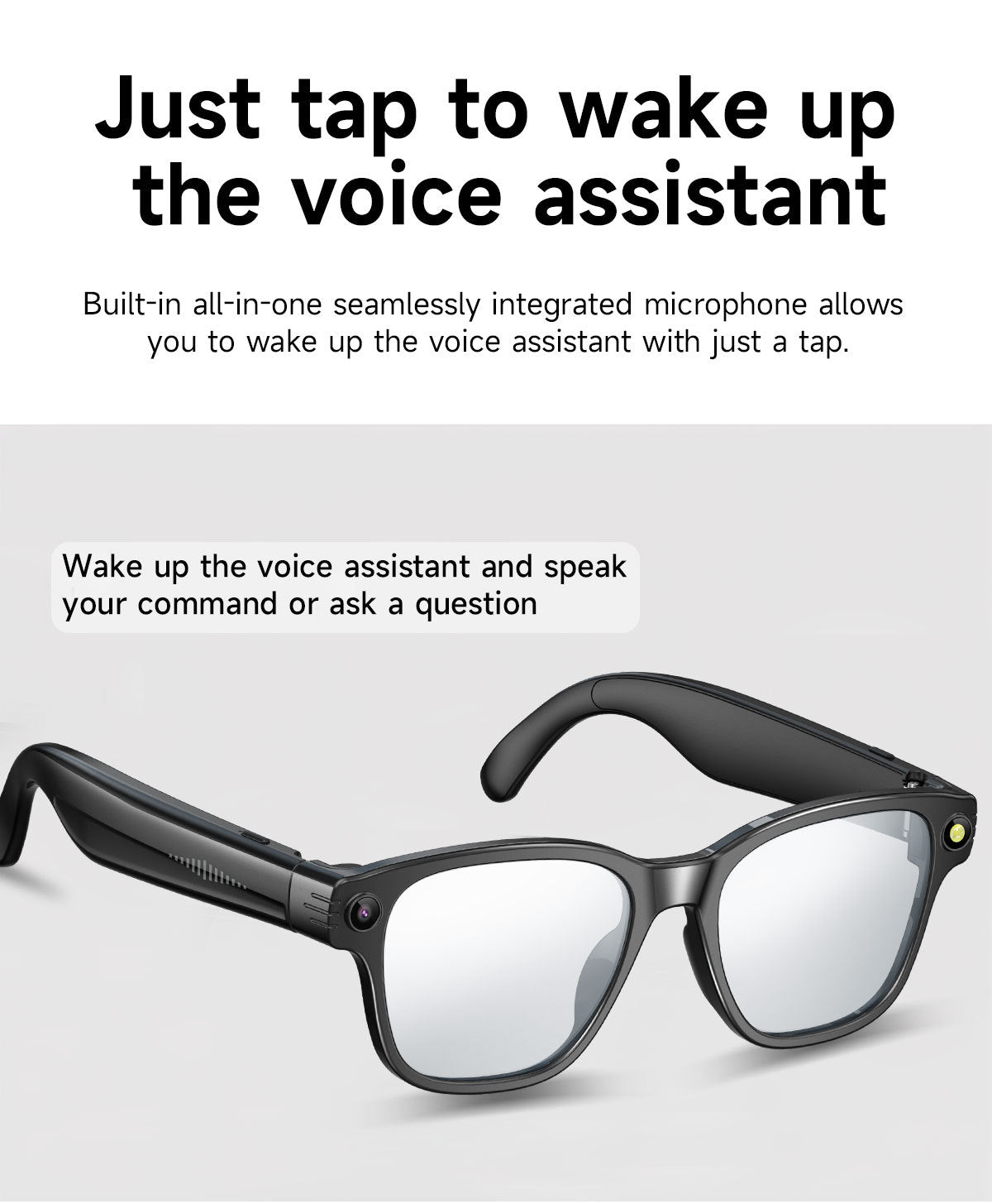 L801Smart Glasses800100 Megapixel Camera with Image Stabilization1200P Video Recording AI Simultaneous Translation Color Changing Sunglasses
