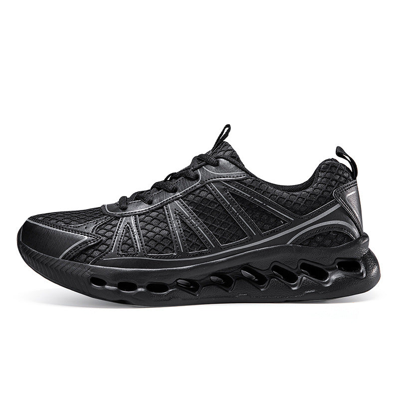 Autumn New Lightweight Shock Absorption Anti-Slip Sports Shoes Large Size Breathable Mesh Casual Shoes Men's Fashion Running Shoes